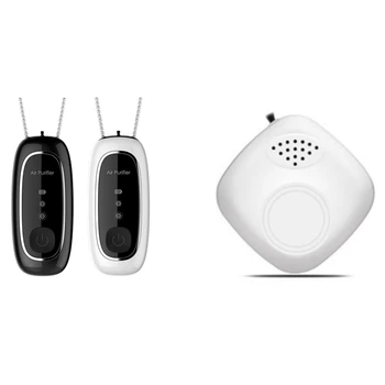 2 Set Negative Ion Generator Wearable Air Purifier Personal USB Mini Ionizer Smoke Cleaner Filter Oxygen Freshener
2 Set Negative Ion Generator Wearable Air Purifier Personal USB Mini Ionizer Smoke Cleaner Filter Oxygen Freshener