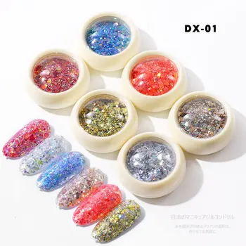 Glitter Nail Sequins Holographics Powder Shining Irregular 3D Hexagon Colorful Laser Sequins Popular DIY Nail Art Decoration
Glitter Nail Sequins Holographics Powder Shining Irregular 3D Hexagon Colorful Laser Sequins Popular DIY Nail Art Decoration