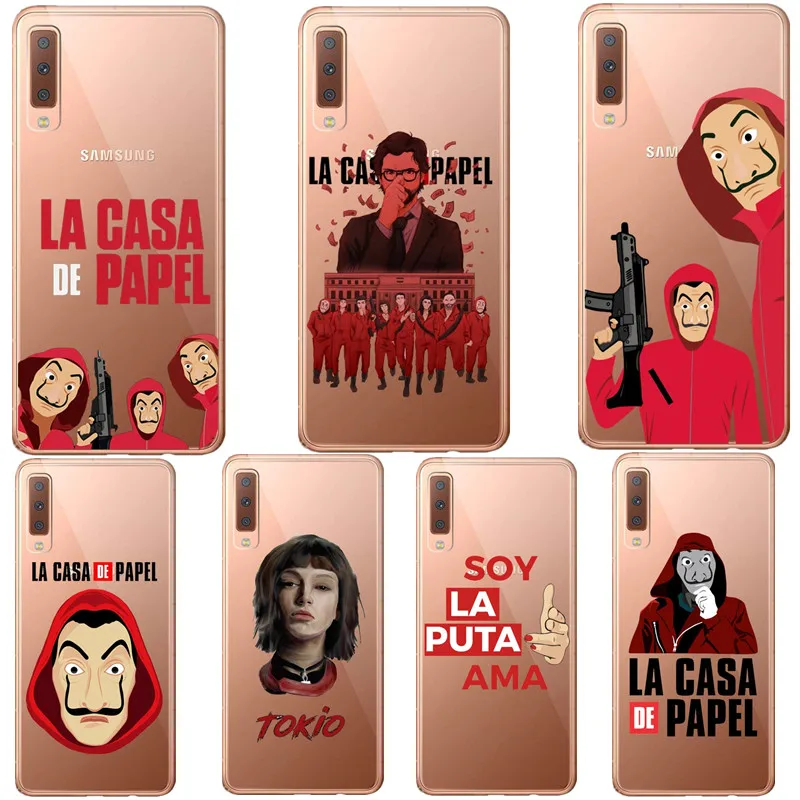 SOY LA PUTA AMA LA CASA DE PAPEL silicone TPU Phone Case For Samsung Galaxy A7 2018 A10 A30 A50 2019 A6 A8 Plus 2018 Clear Cover
SOY LA PUTA AMA LA CASA DE PAPEL silicone TPU Phone Case For Samsung Galaxy A7 2018 A10 A30 A50 2019 A6 A8 Plus 2018 Clear Cover