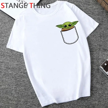 Baby Yoda Harajuku Ullzang T Shirt Women Funny Cartoon The Mandalorian T-shirt Mando Kawaii T-shirt 2020 Graphic Top Tees Female 
Baby Yoda Harajuku Ullzang T Shirt Women Funny Cartoon The Mandalorian T-shirt Mando Kawaii T-shirt 2020 Graphic Top Tees Female