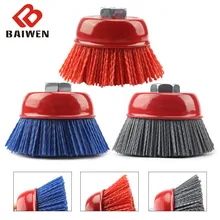 1PC 3inch 75mm Cup Nylon Abrasive Brush Wheel M14x2&5/8-11 Pile Polymer-Abrasive For Angle Grinder Dremel Rotary Tool Polishing
1PC 3inch 75mm Cup Nylon Abrasive Brush Wheel M14x2&5/8-11 Pile Polymer-Abrasive For Angle Grinder Dremel Rotary Tool Polishing