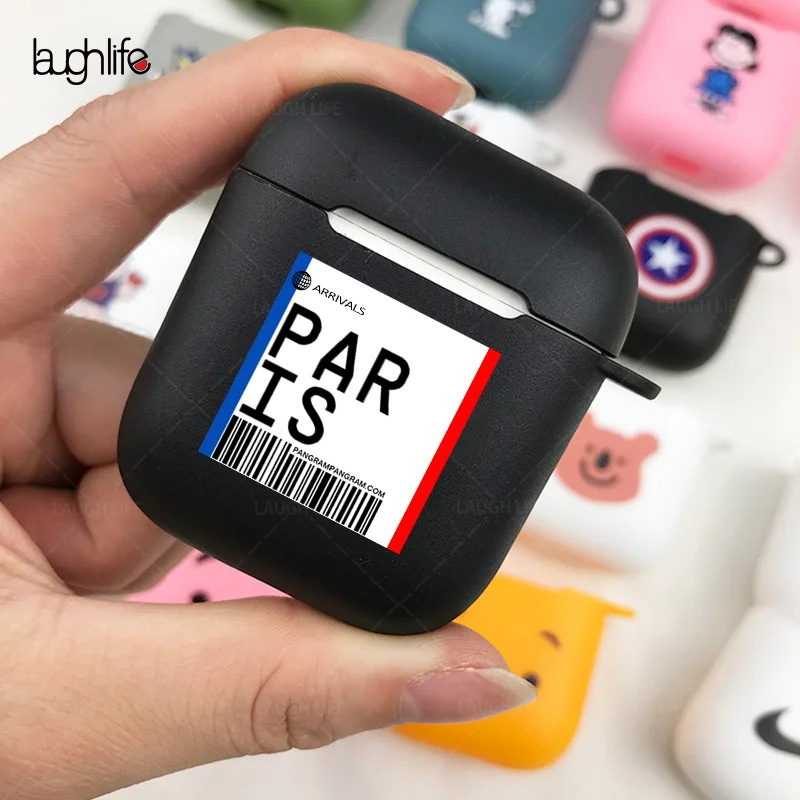 Cute ins Funny Bar code Label Bluetooth Headset case for Airpods 2 1 letter Air tickets Earphone Soft Silicon TPU Cover coque
Cute ins Funny Bar code Label Bluetooth Headset case for Airpods 2 1 letter Air tickets Earphone Soft Silicon TPU Cover coque