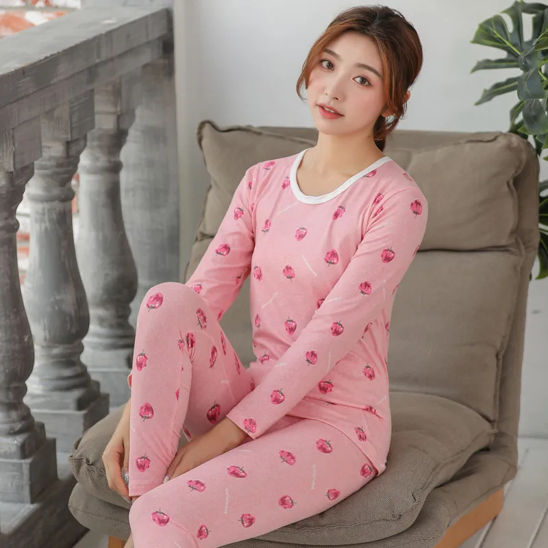 Sleepwear Women Pajama Set Print Cartoons Round Neck Homewear Winter Full Full Length Comfortable and Warm Lingerie Pijama Mujer
Sleepwear Women Pajama Set Print Cartoons Round Neck Homewear Winter Full Full Length Comfortable and Warm Lingerie Pijama Mujer
