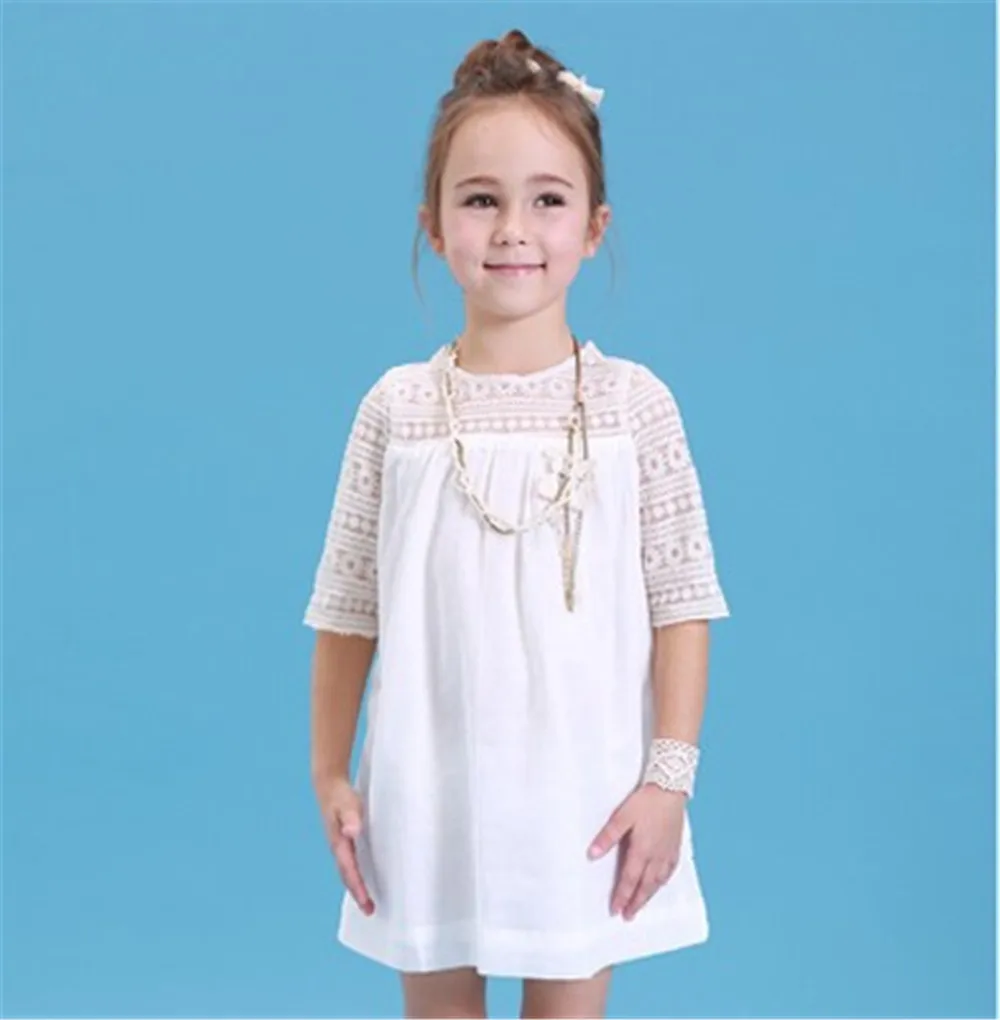 Новое модное летнее пляжное платье в стиле бохо для маленьких девочек Детский