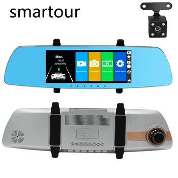Smartour 7" Touch Screen Car Rearview Mirror DVR Camera Dual Lens Car Mirror Video Dash Cam FHD 1080p Dash Camera Night Vision
Smartour 7" Touch Screen Car Rearview Mirror DVR Camera Dual Lens Car Mirror Video Dash Cam FHD 1080p Dash Camera Night Vision