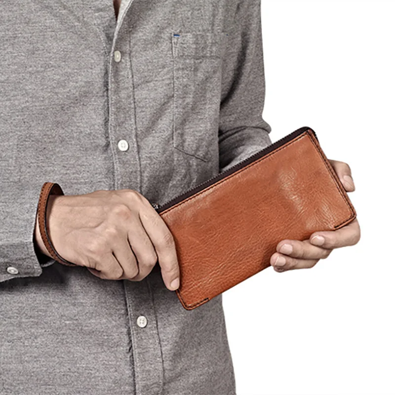 AETOO Male long youth zipper edding purse, buckled vintage cowhide clutch bag, leather handbag
AETOO Male long youth zipper edding purse, buckled vintage cowhide clutch bag, leather handbag