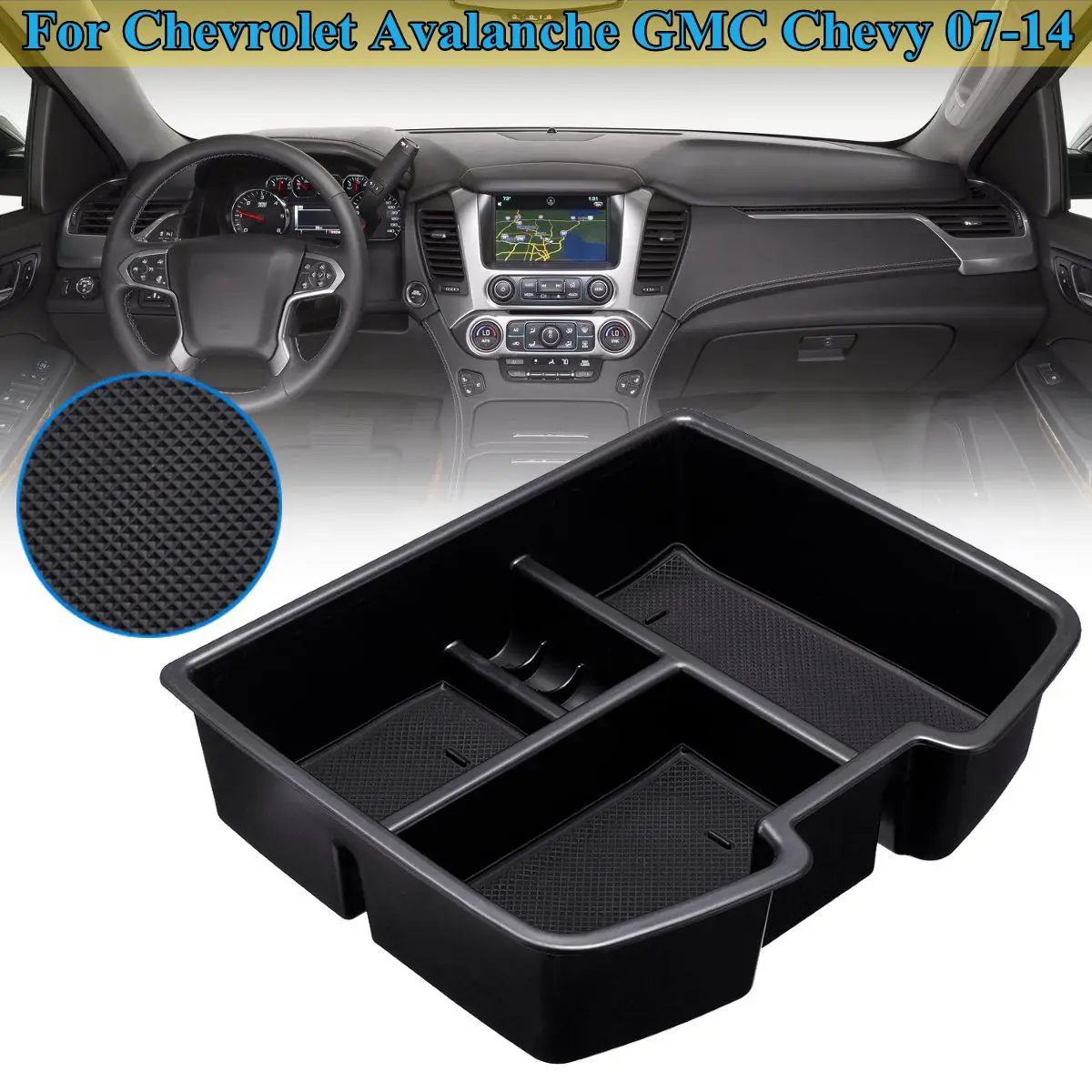 for Chevrolet Avalanche for Chevy Suburban Tahoe Silverado for GMC Armrest Storage Center Console Organizer Glove Tray Holder
for Chevrolet Avalanche for Chevy Suburban Tahoe Silverado for GMC Armrest Storage Center Console Organizer Glove Tray Holder