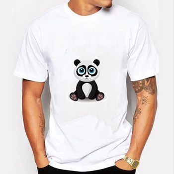 Men's Tops 2020 Summer New Cotton O Neck Short Sleeve Panda Animal T Shirt Men Fashion Trends Loose White Funny Tshirt XS-4XL
Men's Tops 2020 Summer New Cotton O Neck Short Sleeve Panda Animal T Shirt Men Fashion Trends Loose White Funny Tshirt XS-4XL