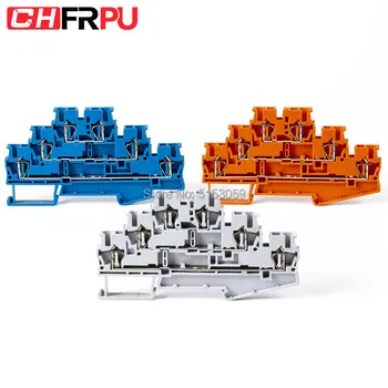 5Pcs ST2.5-3L Din Rail Triple-layer Spring Terminal Block Contact Tension Spring Terminal Block Return Pull Type Connectors
5Pcs ST2.5-3L Din Rail Triple-layer Spring Terminal Block Contact Tension Spring Terminal Block Return Pull Type Connectors