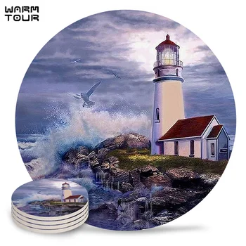 4/6/8 PCS Coast Lighthouse Waves Cloudy Placemat Ceramic Drink Coasters Table Decoration Absorbent Moisture
4/6/8 PCS Coast Lighthouse Waves Cloudy Placemat Ceramic Drink Coasters Table Decoration Absorbent Moisture
