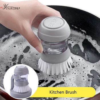 OYOURLIFE Kitchen Pot Pan Dish Tableware Washing Cleaning Brush Automatic Liquid Dispenser Scrubber Home Kitchen Cleaning Tools
OYOURLIFE Kitchen Pot Pan Dish Tableware Washing Cleaning Brush Automatic Liquid Dispenser Scrubber Home Kitchen Cleaning Tools