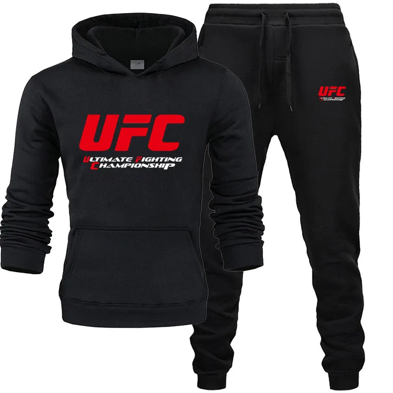 New 2019 Brand UFC Tracksuit Fashion Men/Women Sportswear Two Piece Sets All Cotton Fleece Thick Hoodie+pants Sporting Suit Male
New 2019 Brand UFC Tracksuit Fashion Men/Women Sportswear Two Piece Sets All Cotton Fleece Thick Hoodie+pants Sporting Suit Male