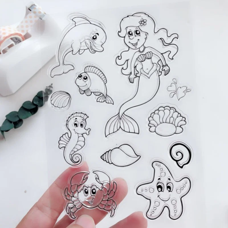 Mermaid Dolphin Transparent Silicone Stamp Cutting DIY Hand Account Scrapbook Rubber Coloring Embossed Diary Decoration Reusable
Mermaid Dolphin Transparent Silicone Stamp Cutting DIY Hand Account Scrapbook Rubber Coloring Embossed Diary Decoration Reusable