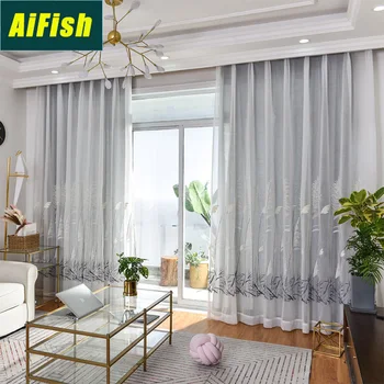 Flower Embroidered Curtain Nordic Simple Modern Bedroom Curtain Living Room Floating Window Screen Curtain WP065-3
Flower Embroidered Curtain Nordic Simple Modern Bedroom Curtain Living Room Floating Window Screen Curtain WP065-3
