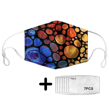 2020 Colorful Art Print Polyester Mask Fashion Pattern Breathing Valve Dustproof Face Masks with PM2.5 Filters Women Mascarillas
2020 Colorful Art Print Polyester Mask Fashion Pattern Breathing Valve Dustproof Face Masks with PM2.5 Filters Women Mascarillas