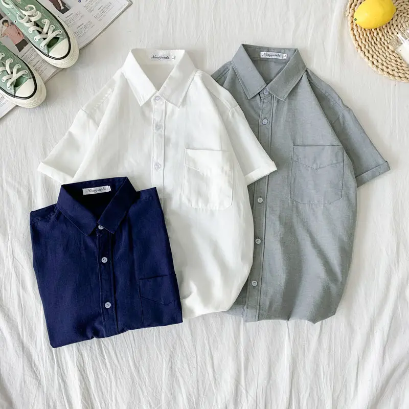 Japanese five-point sleeve shirt men's summer Korean style trendy handsome jacket loose fashion shirt
Japanese five-point sleeve shirt men's summer Korean style trendy handsome jacket loose fashion shirt