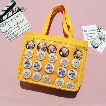 Harajuku Ita Bag lolita Style lovely Canvas handbag kawaii clear bag Schoolbags For Teenage Girls Candy Sweet itabag Shouler Bag
Harajuku Ita Bag lolita Style lovely Canvas handbag kawaii clear bag Schoolbags For Teenage Girls Candy Sweet itabag Shouler Bag