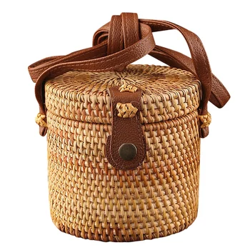 Women Handbag Beach Crossbody Shoulder Bags Handmade Women Summer Travel for Ladies Round Rattan Handbags Women's Bags
Women Handbag Beach Crossbody Shoulder Bags Handmade Women Summer Travel for Ladies Round Rattan Handbags Women's Bags