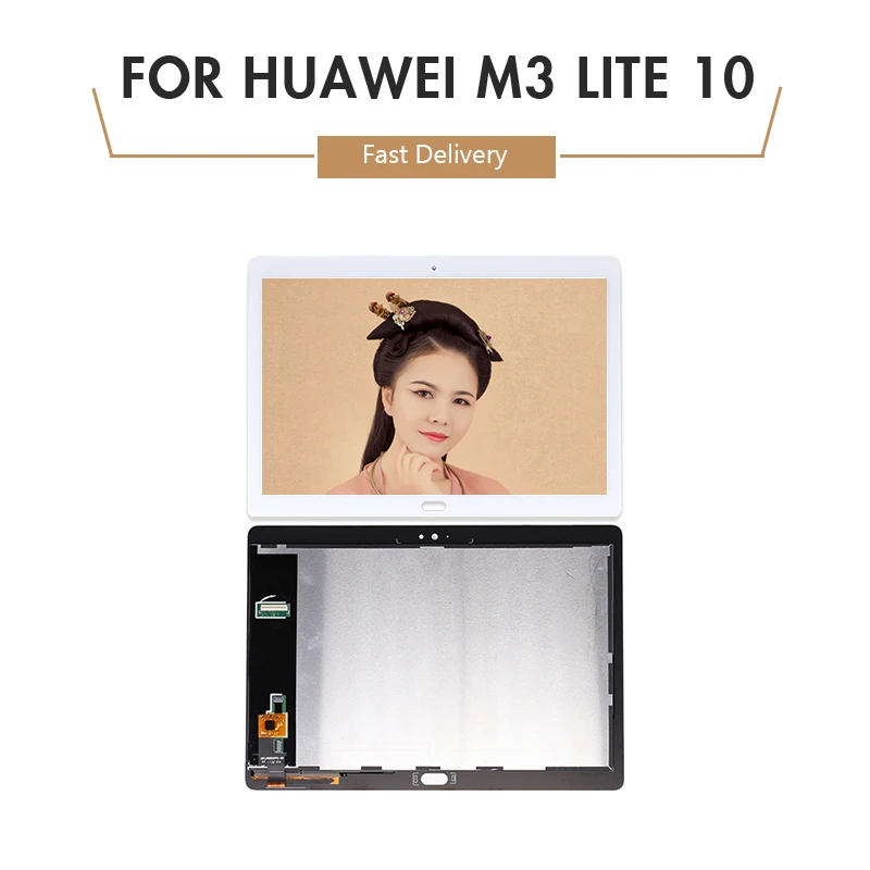 for Huawei MediaPad M3 Lite 10 BAH-AL00 LCD Display and Touch Screen Digitizer Assembly Panel BAH-W09 BAH-L09 Free Shipping
for Huawei MediaPad M3 Lite 10 BAH-AL00 LCD Display and Touch Screen Digitizer Assembly Panel BAH-W09 BAH-L09 Free Shipping