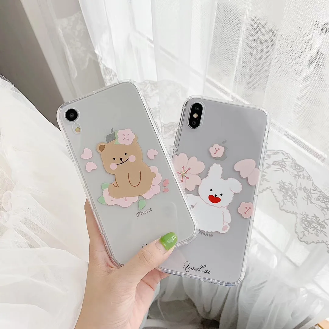 INS Korea cute cartoon bear rabbit mobile phone case for iphone Xs MAX XR X 6 6s 7 8 plus smiley love soft TPU back cover
INS Korea cute cartoon bear rabbit mobile phone case for iphone Xs MAX XR X 6 6s 7 8 plus smiley love soft TPU back cover