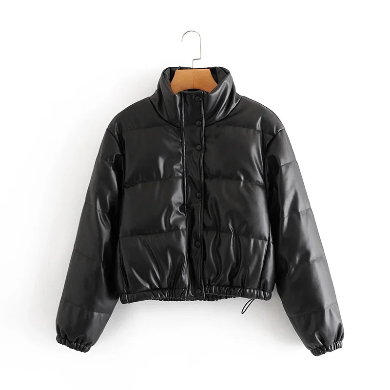 Waliicorners Thick Warm Padded Jacket Coat Vintage Elastic Outerwear Chic Top Winter Womens Jacket Fashion Leather 25 Hc2be5a04b5ba40ddb49d6084e6ea9675B