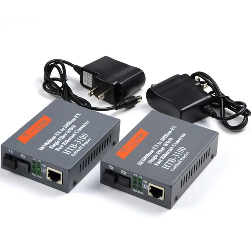 HTB-3100 HTB-3100A/B 25KM netLINK 10/100M Single-mode Single-fiber WDM Fiber Media Converter A 1310nm-TX B 1550nm-TX
HTB-3100 HTB-3100A/B 25KM netLINK 10/100M Single-mode Single-fiber WDM Fiber Media Converter A 1310nm-TX B 1550nm-TX