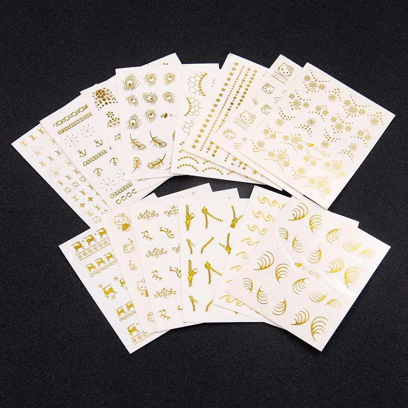 30pcs 3D Beauty Nail Sticker Sets Golden Flower Bronzing Design Manicure DIY Adhesive Tips Transfer Art Hollow Foils
30pcs 3D Beauty Nail Sticker Sets Golden Flower Bronzing Design Manicure DIY Adhesive Tips Transfer Art Hollow Foils