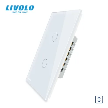 LIVOLO US standard vertical Curtain Remote Wall Touch Switch, 110~250V, Ivory White Glass Panel, VL-C502WR-11,without remote
LIVOLO US standard vertical Curtain Remote Wall Touch Switch, 110~250V, Ivory White Glass Panel, VL-C502WR-11,without remote