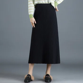 Long A-line Knitted Skirts Autumn Winter Women High Waist Loose Casual Black Thicken Warm Skirt Office Lady Elegant Skirts
Long A-line Knitted Skirts Autumn Winter Women High Waist Loose Casual Black Thicken Warm Skirt Office Lady Elegant Skirts