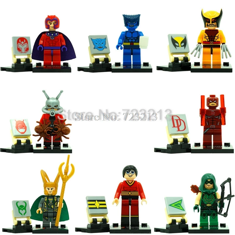 Single Sale Marvel Wolverine Figure Loki Green Arrow Ant-Man Super Heroes Building Blocks Models Bricks Toys SY259
Single Sale Marvel Wolverine Figure Loki Green Arrow Ant-Man Super Heroes Building Blocks Models Bricks Toys SY259