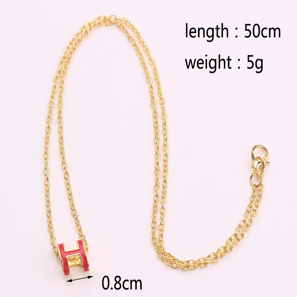 necklace fashion gold color link chain necklace gifts for friend