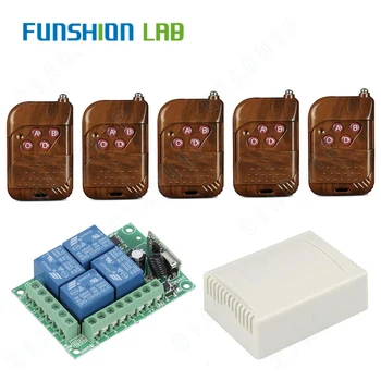 FUNSHION 433 Mhz RF Transmitter Remote Control + Wireless 433Mhz DC 12V 4 CH Remote Control Switch RF Relay Receiver Module DIY
FUNSHION 433 Mhz RF Transmitter Remote Control + Wireless 433Mhz DC 12V 4 CH Remote Control Switch RF Relay Receiver Module DIY