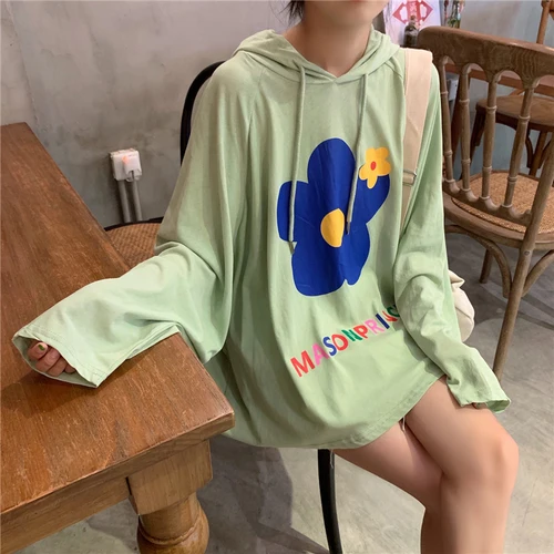 Letter Flower Printed Casual Loose Fashion Basic Hit Casual Loose Oversize White Hooded Big New Arrival Thin Female Hoodies
Letter Flower Printed Casual Loose Fashion Basic Hit Casual Loose Oversize White Hooded Big New Arrival Thin Female Hoodies