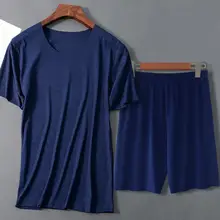 Pajamas Set Round Collar Screw Thread Double Line Design Male Home Wear Casual Pajamas Sleep Set Comfortable to wear for Room
Pajamas Set Round Collar Screw Thread Double Line Design Male Home Wear Casual Pajamas Sleep Set Comfortable to wear for Room