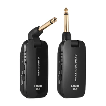 Nux B-2 2.4G Guitar Wireless System Transmitter & Receiver With 4 Channels Built-In Lithium Battery For Electric Guitar Bass B
Nux B-2 2.4G Guitar Wireless System Transmitter & Receiver With 4 Channels Built-In Lithium Battery For Electric Guitar Bass B