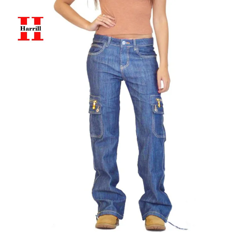 Loose Full Length Jeans For Women Work Pants Placket Button Laydies Pants Pocket Zipper Design Jeans Woman Big Size Clothes
Loose Full Length Jeans For Women Work Pants Placket Button Laydies Pants Pocket Zipper Design Jeans Woman Big Size Clothes