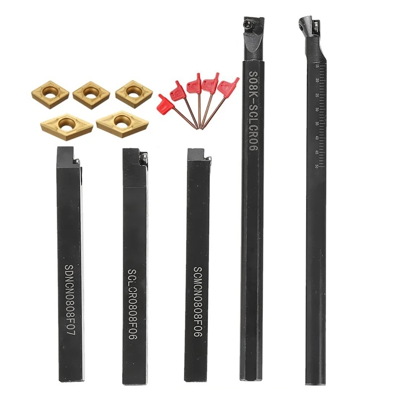 HLZS-8mm Shank Indexable Lathe Turning Tool Holder with CCMT060204 DCMT070204 Carbide Inserts for CNC Machine
HLZS-8mm Shank Indexable Lathe Turning Tool Holder with CCMT060204 DCMT070204 Carbide Inserts for CNC Machine