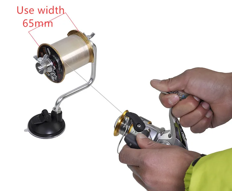 Portable Aluminum Fishing Line Winder Fishing Reel Spool Spooler System Tackle Tool Suction Cup Sea Carp Fishing Accessories