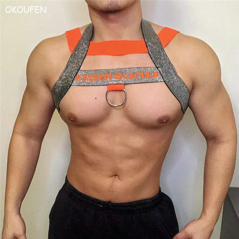 New Sexy Men Ds Fitness Strps Men's Letter Straps Sexy Bondage Belts Nightclubs bar shows party hiphop stage show chest straps
New Sexy Men Ds Fitness Strps Men's Letter Straps Sexy Bondage Belts Nightclubs bar shows party hiphop stage show chest straps