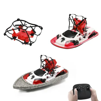 GW123 2.4G Remote Control Triphibian Drone Quadcopter Boat Vehicle Toy Educational Toy Gift For Kid Children Adult - Red Blue
GW123 2.4G Remote Control Triphibian Drone Quadcopter Boat Vehicle Toy Educational Toy Gift For Kid Children Adult - Red Blue