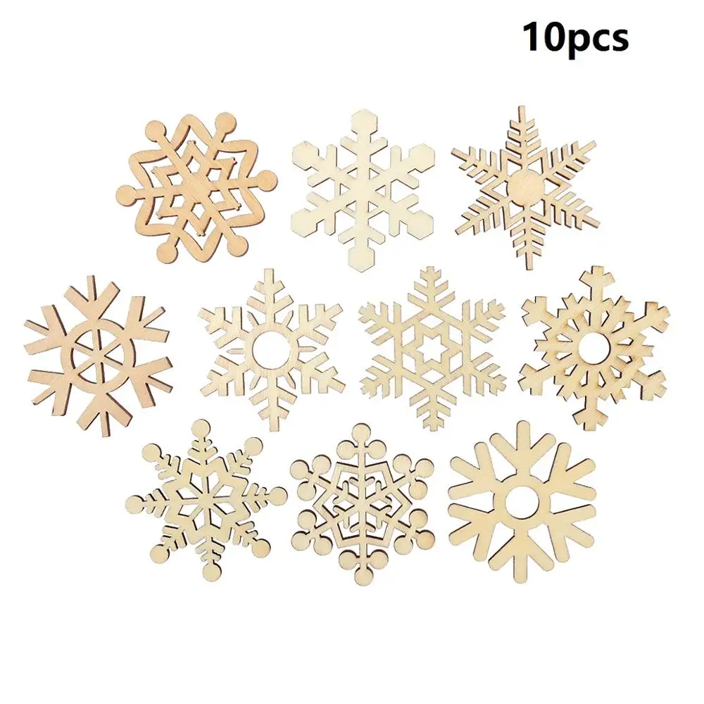 10pcs Assorted Wooden Snowflake Cutouts Craft Embellishment Gift Tag Wood Ornament For Weding Christmas DIY
10pcs Assorted Wooden Snowflake Cutouts Craft Embellishment Gift Tag Wood Ornament For Weding Christmas DIY