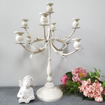 Romantic White Candle Holder for Wedding Table Garden Vintage Candlestick Holder Iron Multi-Head Flower Mumluk Decoration AE50ZT
Romantic White Candle Holder for Wedding Table Garden Vintage Candlestick Holder Iron Multi-Head Flower Mumluk Decoration AE50ZT