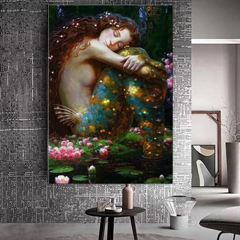Fast Sleeping Mermaid DIY Diamond Painting Mosaic Embroidery Diamond Painting Cross Stitch Embroidery Crafts Living Paintings 
Fast Sleeping Mermaid DIY Diamond Painting Mosaic Embroidery Diamond Painting Cross Stitch Embroidery Crafts Living Paintings