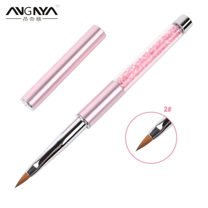 ANGNYA Kolinsky Sable Nail Art Acrylic Liquid Powder UV Polish Gel Extension Brush 2# Flower Drawing Carving Pen Manicure Tool
ANGNYA Kolinsky Sable Nail Art Acrylic Liquid Powder UV Polish Gel Extension Brush 2# Flower Drawing Carving Pen Manicure Tool
