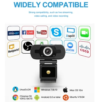 1080P network real-time HD camera, desktop notebook, USB computer camera with microphone
1080P network real-time HD camera, desktop notebook, USB computer camera with microphone
