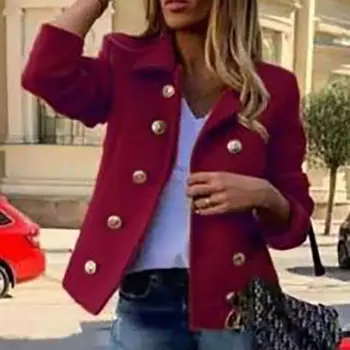 Women Ladies Double Breasted Suit Jacket Winter Korean Casual Blazers Vintage Turn Down Collar Long Sleeve Coat 2020 Winter
Women Ladies Double Breasted Suit Jacket Winter Korean Casual Blazers Vintage Turn Down Collar Long Sleeve Coat 2020 Winter