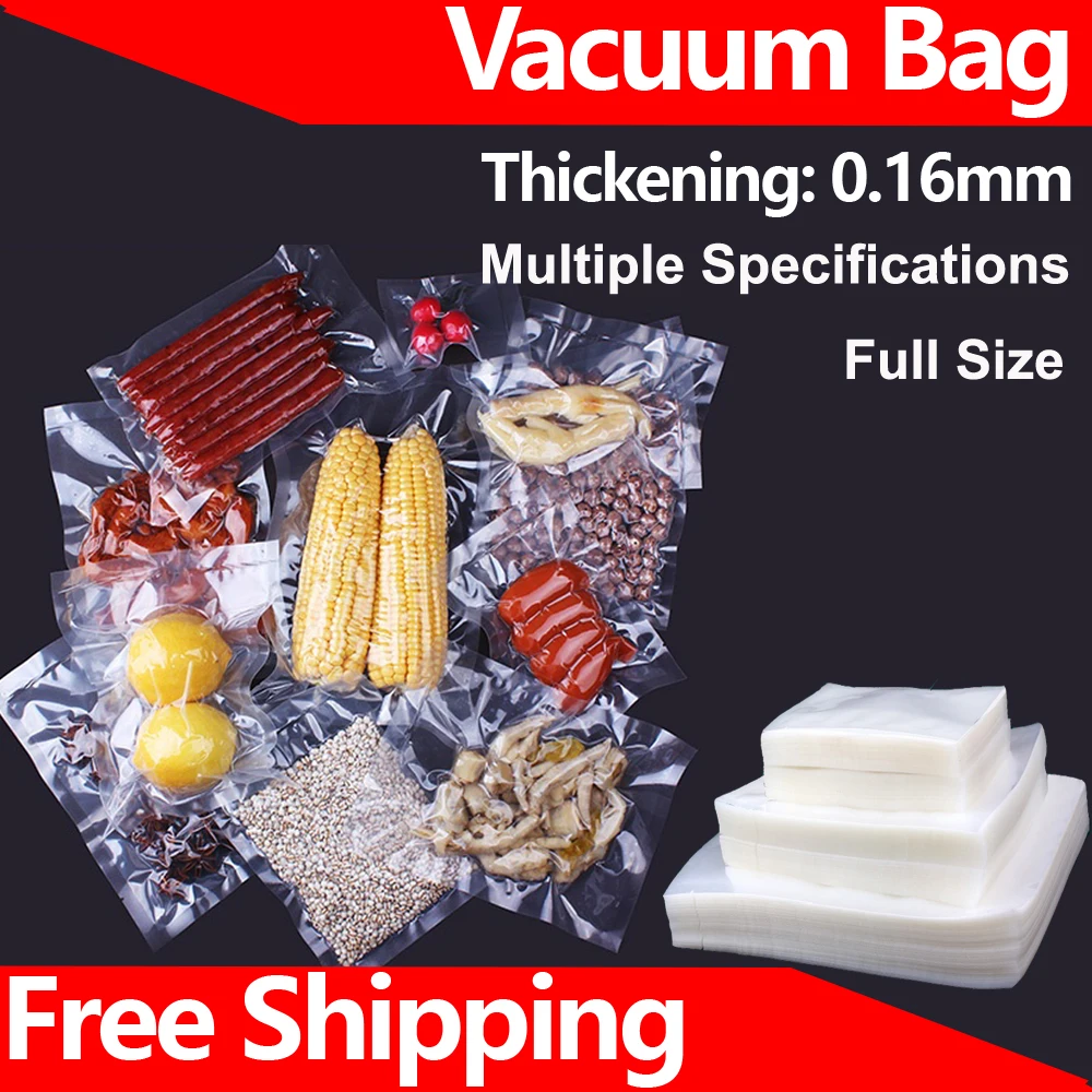 Вакуумные пакеты нейлона ПА Vacuum Seal спальные мешки толстые 0 16 мм Еда хранения для