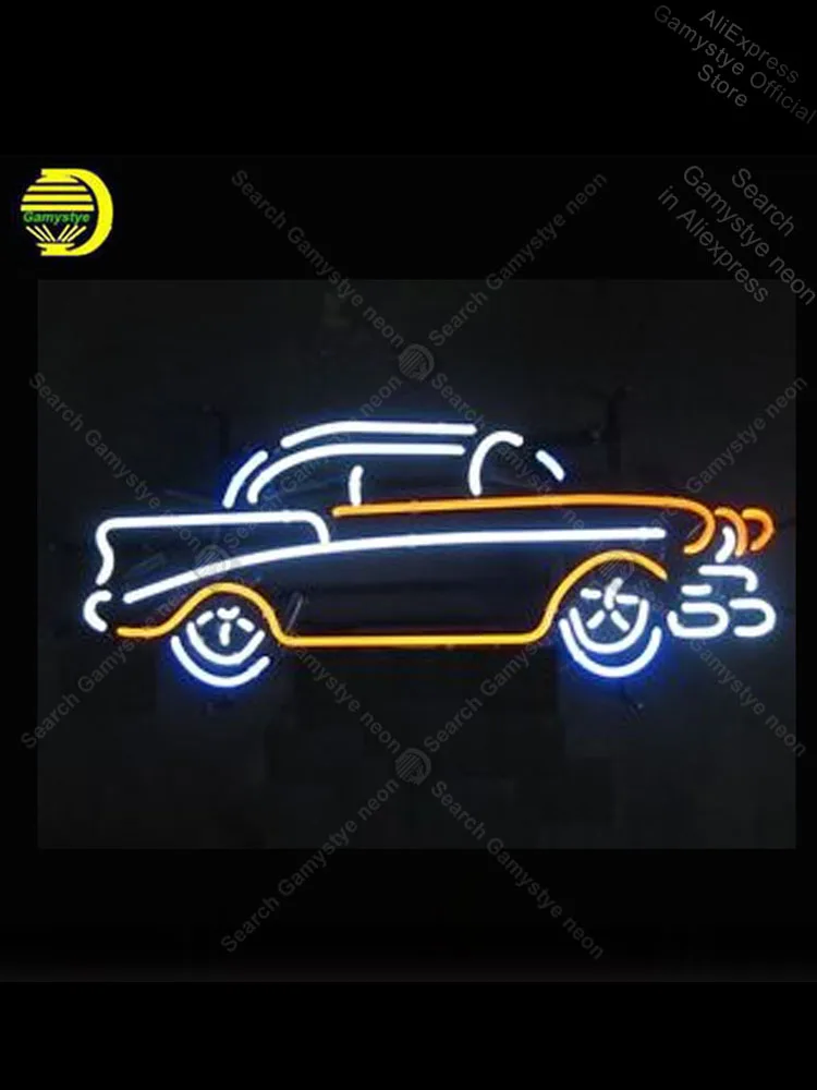 Фото Неоновая вывеска для старых автомобилей винтажный неоновый светильник