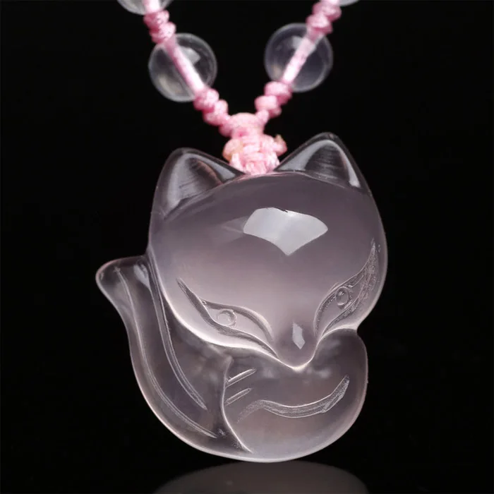 Natural powder crystal fox pendant ice seed powder crystal big head cute fox pendant ice powder fox Necklace
Natural powder crystal fox pendant ice seed powder crystal big head cute fox pendant ice powder fox Necklace
