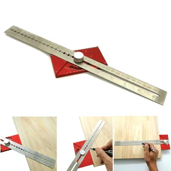 Woodworking Dividing Line Ruler Aluminum Alloy Angle Ruler Multi-function T-type Hole Ruler Scribing Mark Line Gauge
Woodworking Dividing Line Ruler Aluminum Alloy Angle Ruler Multi-function T-type Hole Ruler Scribing Mark Line Gauge